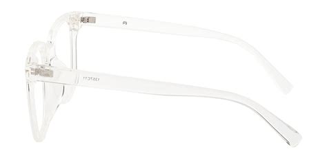 clear oversized prescription glasses.